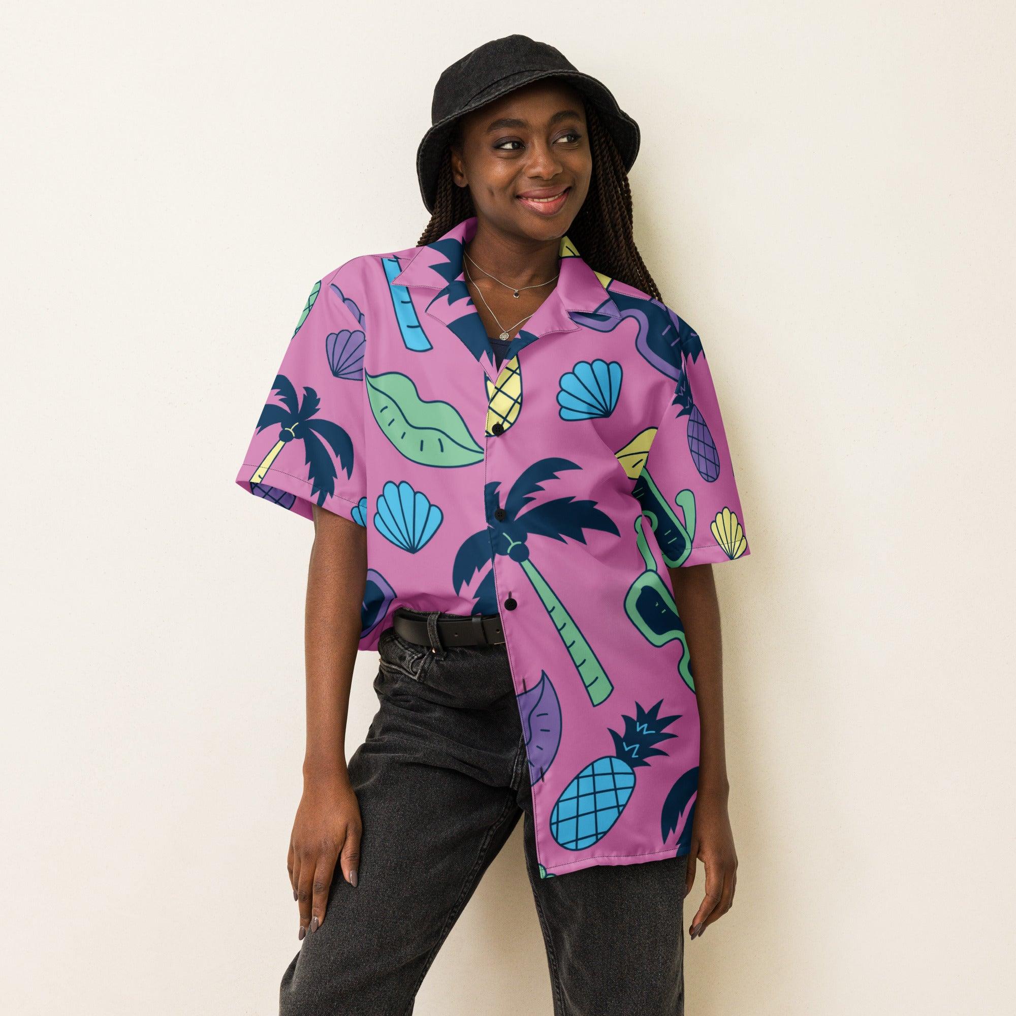 Retro Button Shirt for Raves and Festivals