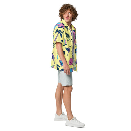 Custom Retro Button Shirt - Perfect for Raves & Festivals