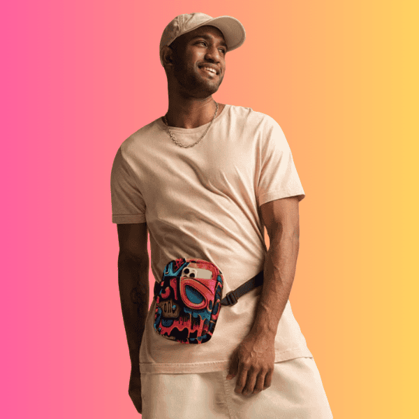 Playful Utility Crossbody Bag for Festivals & Parties