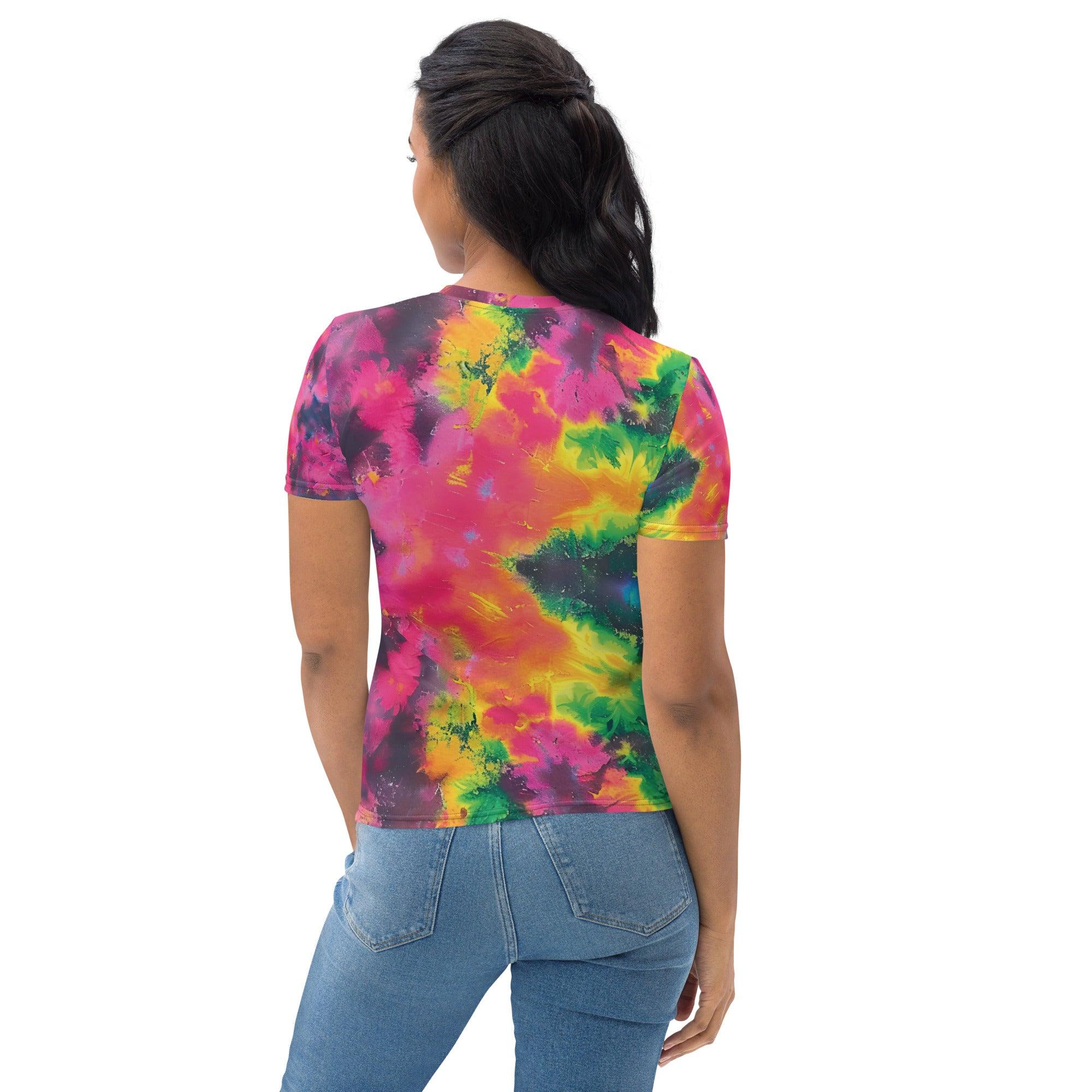 Vibrant Tie-Dye Festival T-Shirt for Women