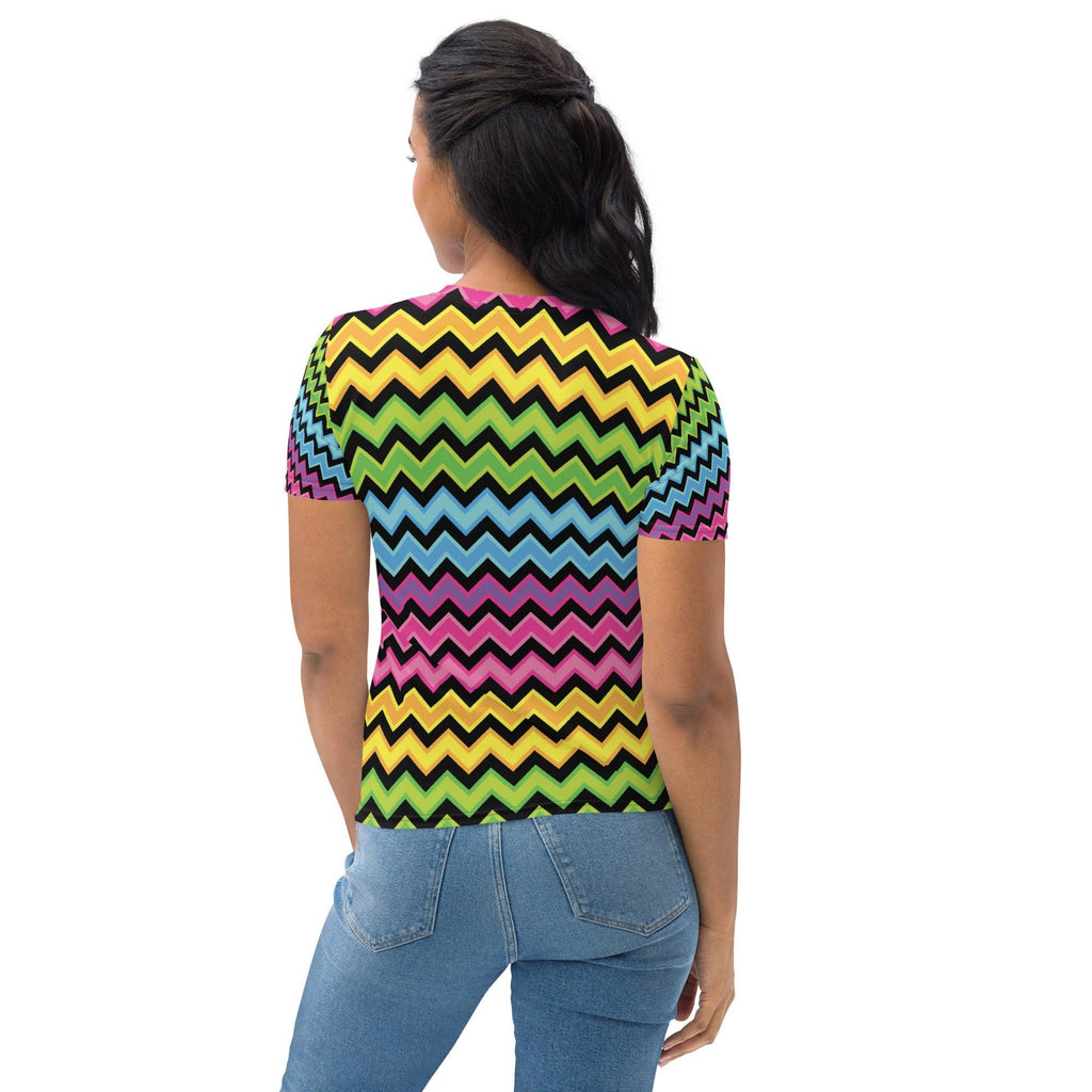 Rainbow Stripe Women's Festival Tee