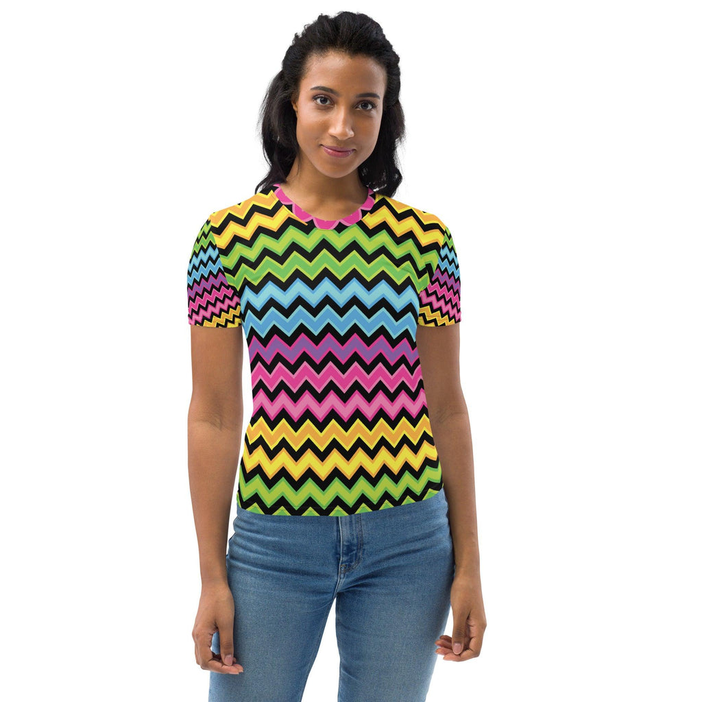 Rainbow Stripe Women's Festival Tee