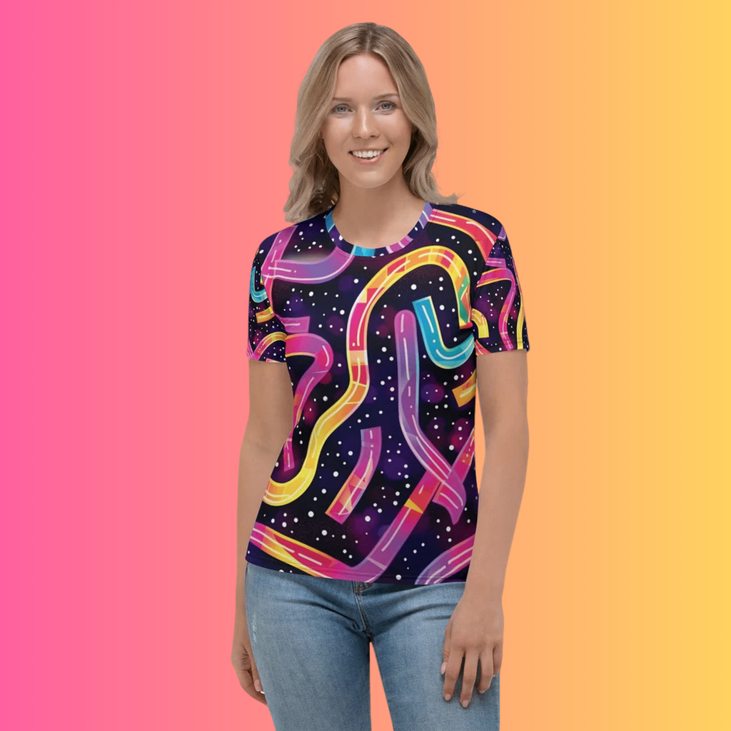 Vibrant Abstract Festival Women's T-shirt