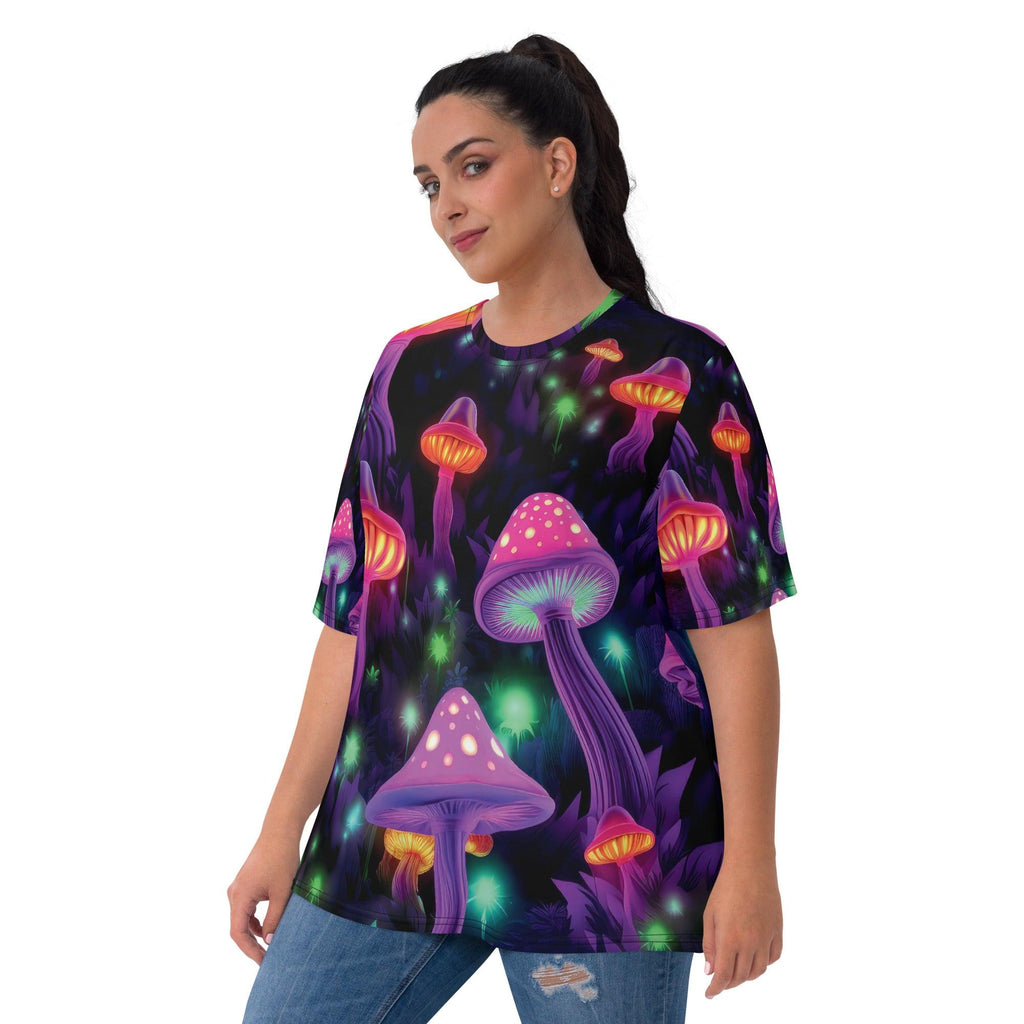 Vibrant Mushroom Festival T-shirt for Women