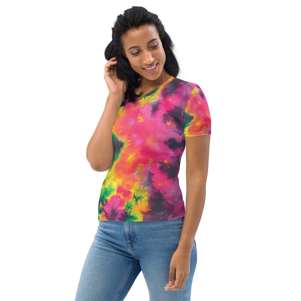 Vibrant Tie-Dye Festival T-Shirt for Women