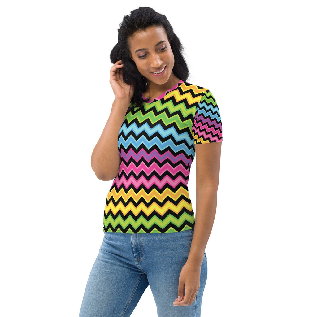 Rainbow Stripe Women's Festival Tee