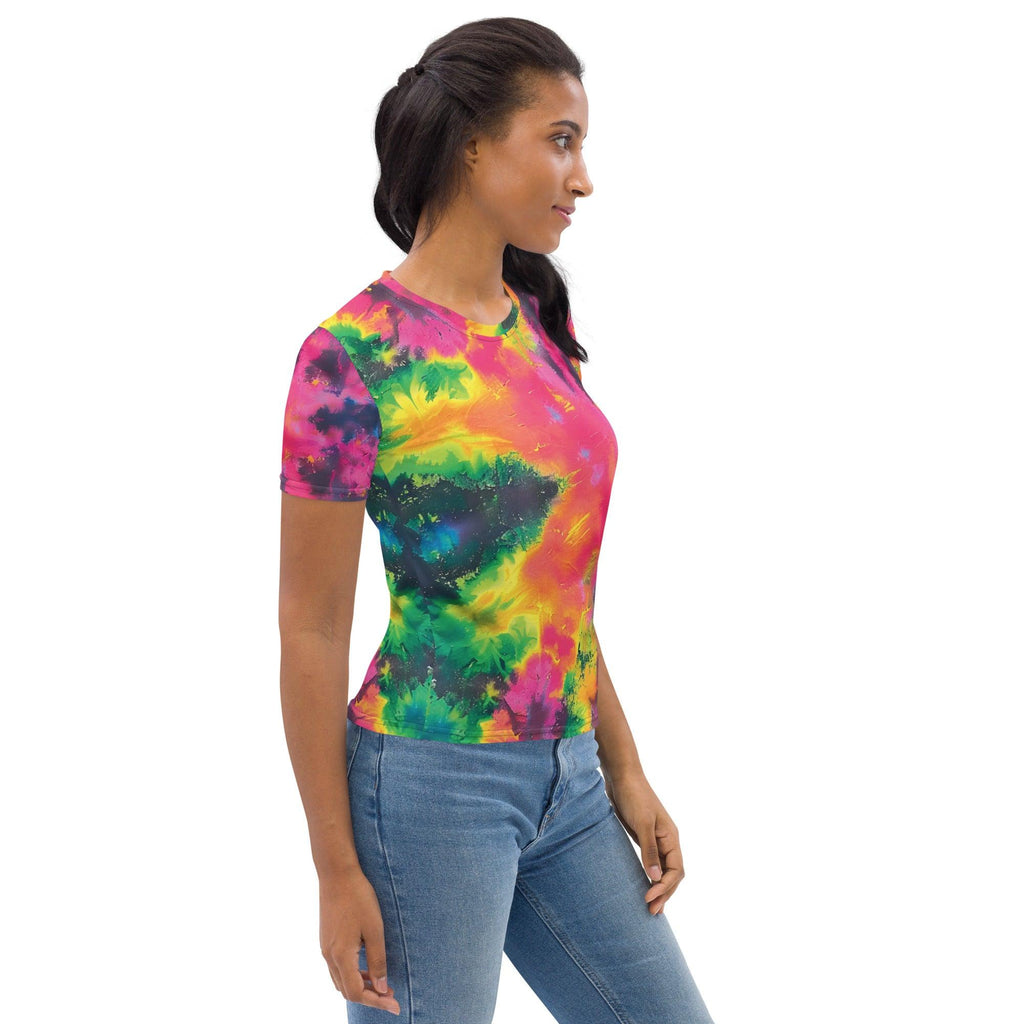 Vibrant Tie-Dye Festival T-Shirt for Women