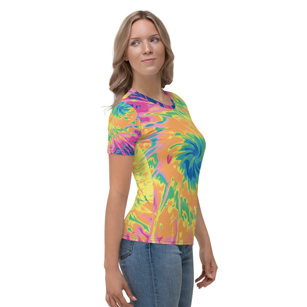 Vibrant Tie-Dye Festival T-Shirt for Women
