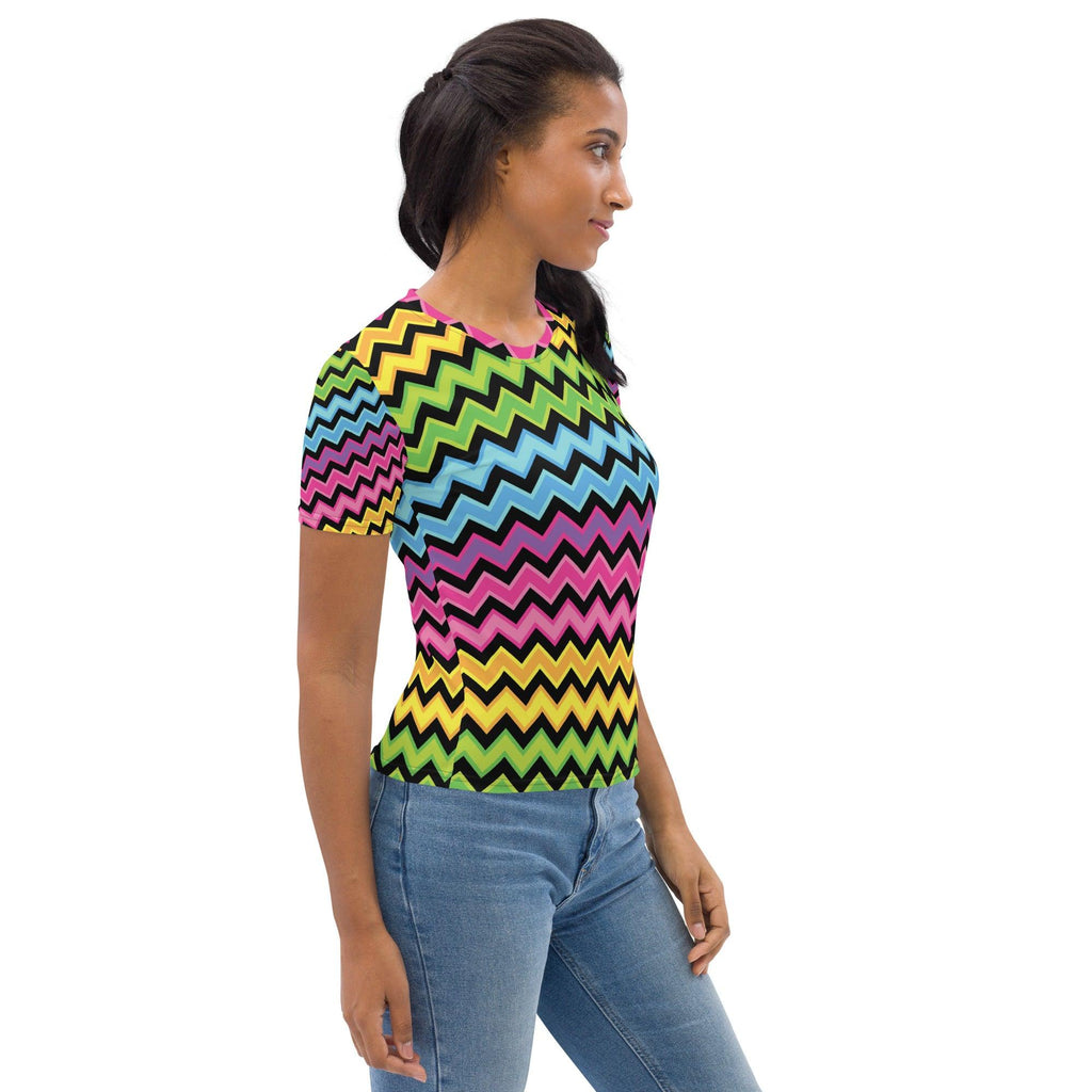 Rainbow Stripe Women's Festival Tee