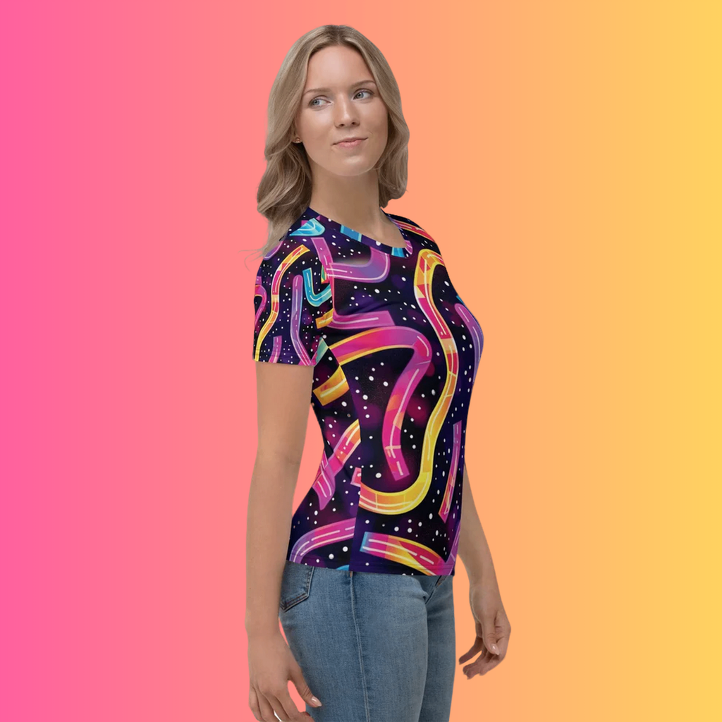 Vibrant Abstract Festival Women's T-shirt