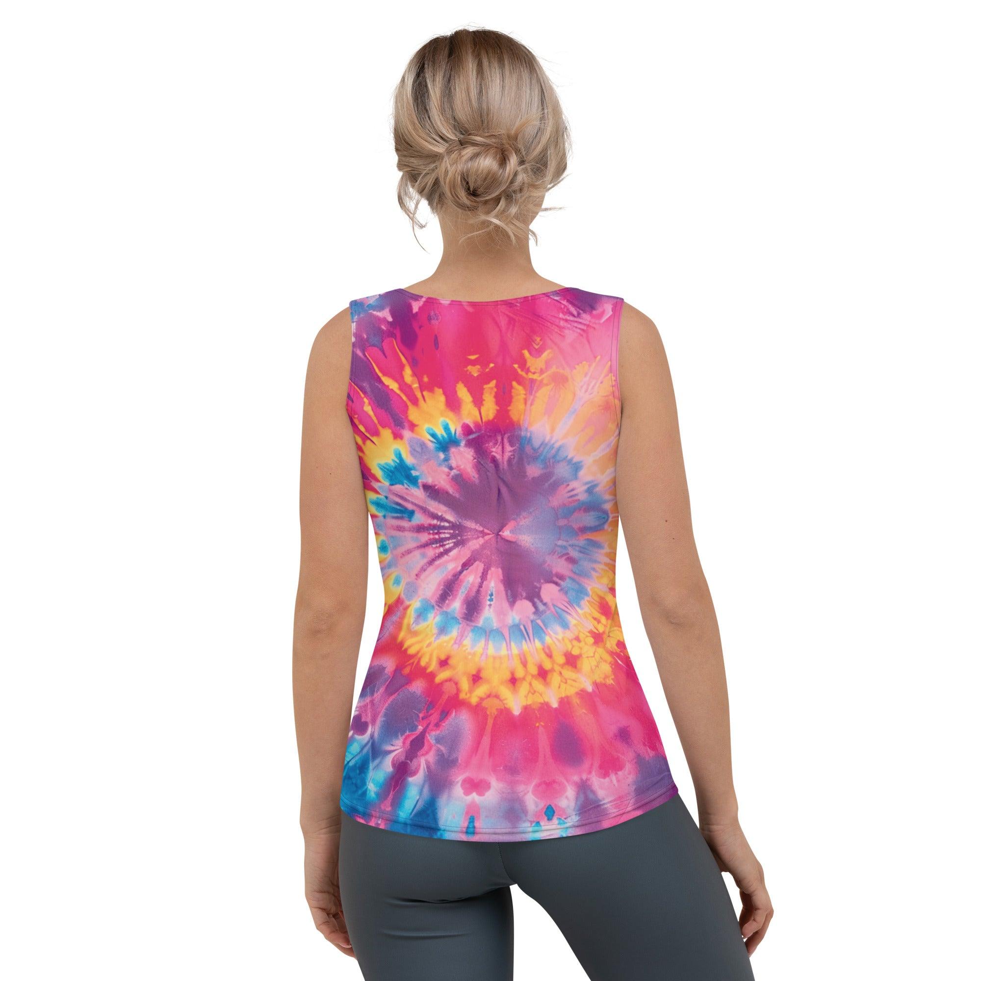 Vibrant Tie-Dye Tank Top for Festivals & Raves