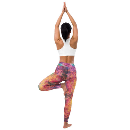Vibrant Tie-Dye Yoga Leggings for Festivals & Raves