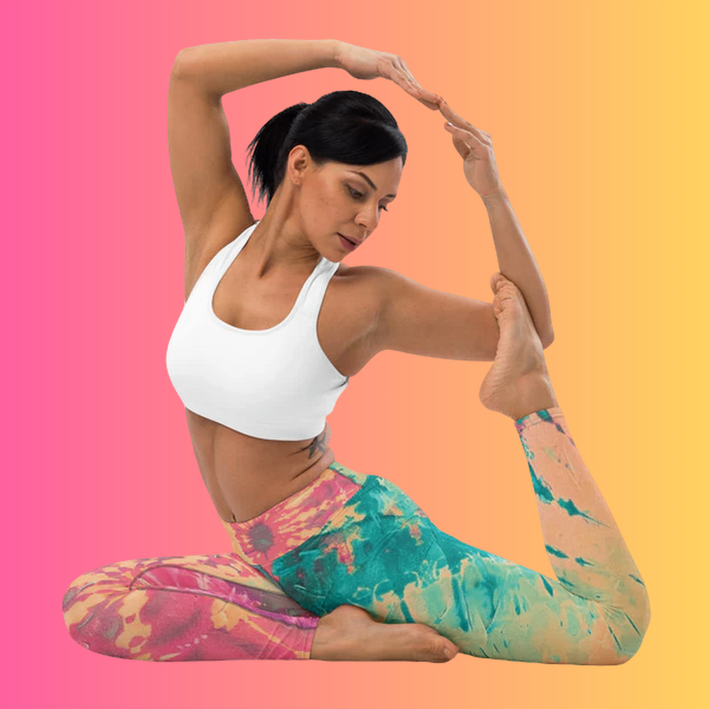 Custom Tie-Dye Yoga Leggings for Raves & Festivals