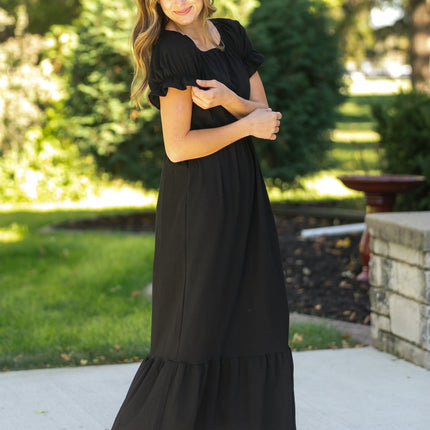 Amy Puff Sleeve Maxi Dress - FINAL SALE