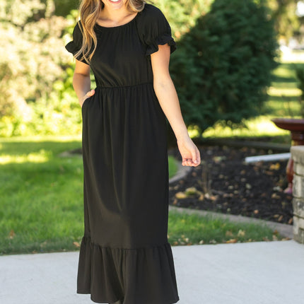 Amy Puff Sleeve Maxi Dress - FINAL SALE