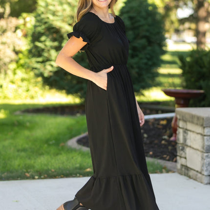 Amy Puff Sleeve Maxi Dress - FINAL SALE