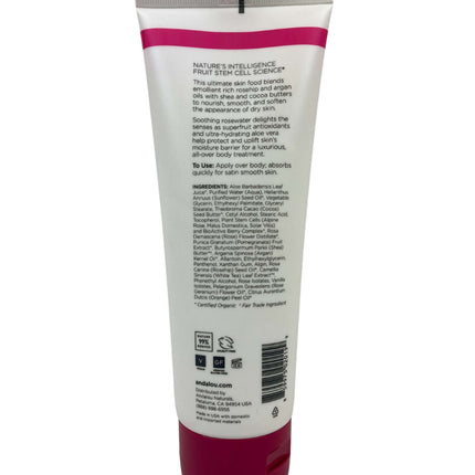 Body Lotion, 1000 Roses, 8oz, Andalou Naturals