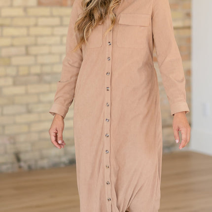 Anika Corduroy Shirt Dress - FINAL SALE