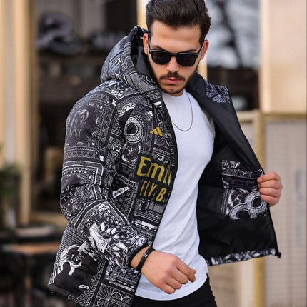 Arsenal Printed Puffer Jacket - Unisex Parachute Fabric - Regular Fit
