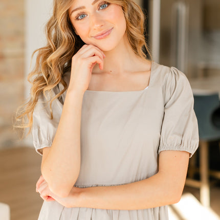 Ava Square Neck Midi Dress - FINAL SALE