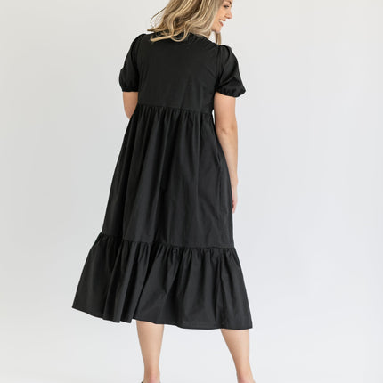 Ava Square Neck Midi Dress - FINAL SALE