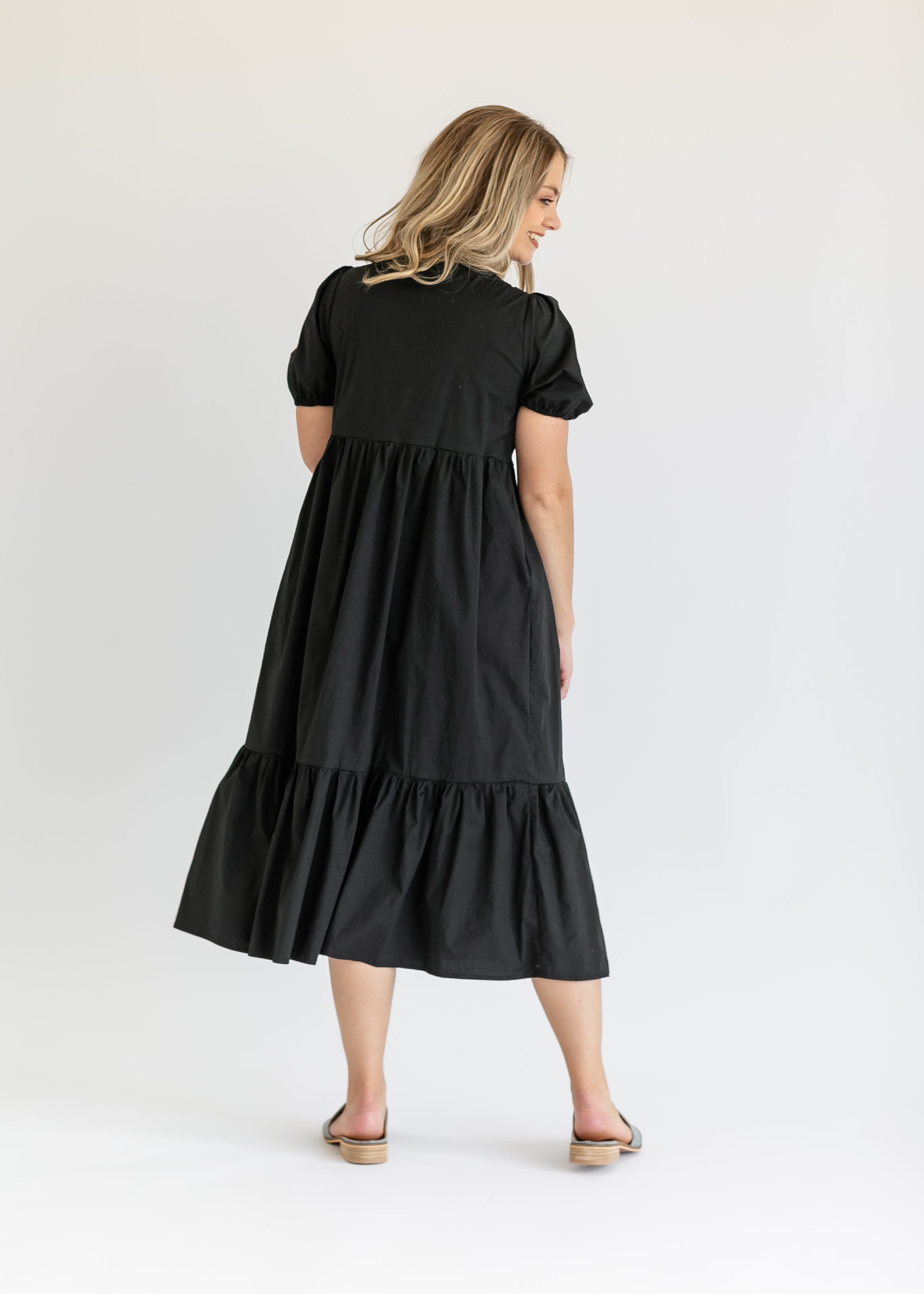 Ava Square Neck Midi Dress - FINAL SALE