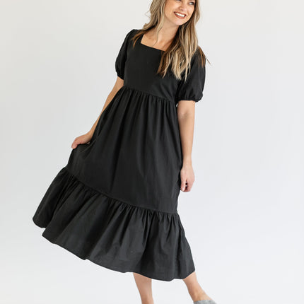 Ava Square Neck Midi Dress - FINAL SALE