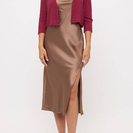 Burgundy Cashmere Like Bolero