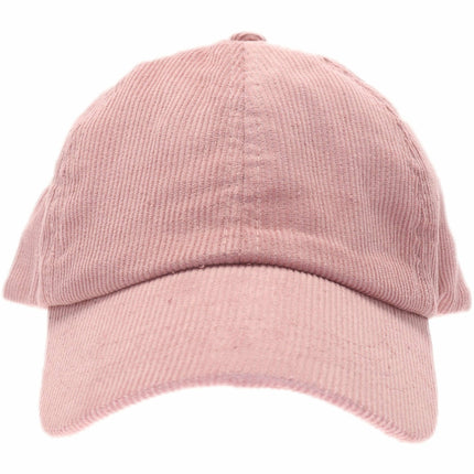 Blue Corduroy High Ponytail Ball Cap