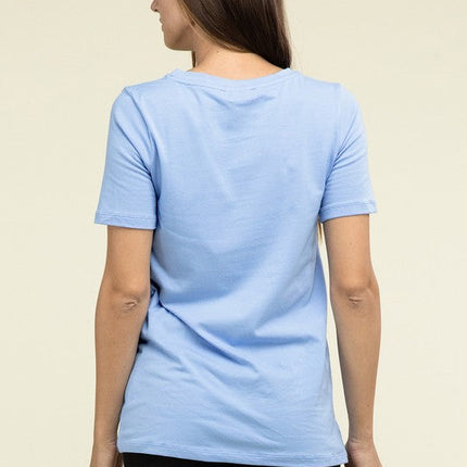 Cotton V-Neck Short Sleeve T-Shirts