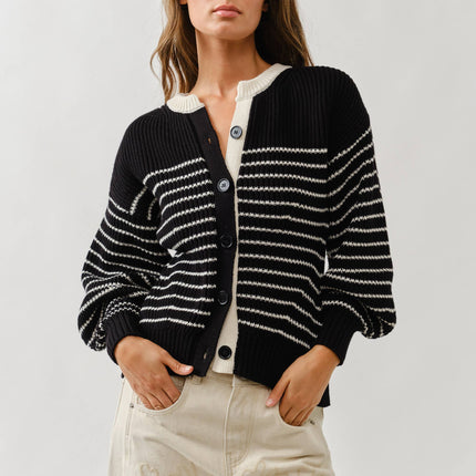 Black & White Stripe Sweater