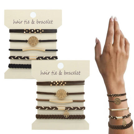 Chic Hair Tie & Bracelet Set