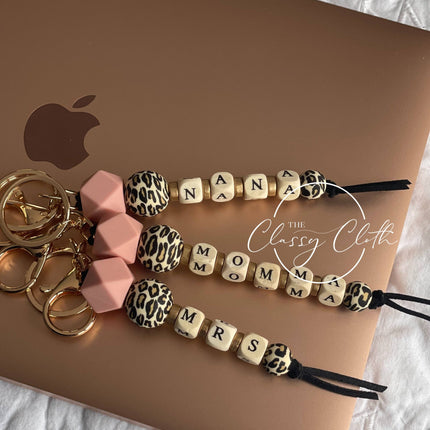 Silicone Bead Keychain -MRS