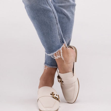 Chantal-S Buckle Backless Slides Loafer Shoes