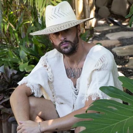Peter Grimm Buenos Aires - Wide Brim Straw Fedora Hat
