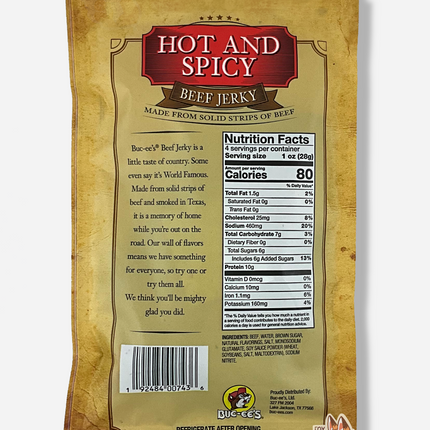 Buc-ee's Hot And Spicy Beef Jerky