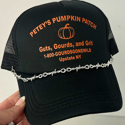 Barbed Wire Hat Chain (no hat included)