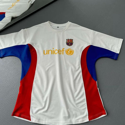 Barcelona Logo Oversized T-shirt with Iconic Detail