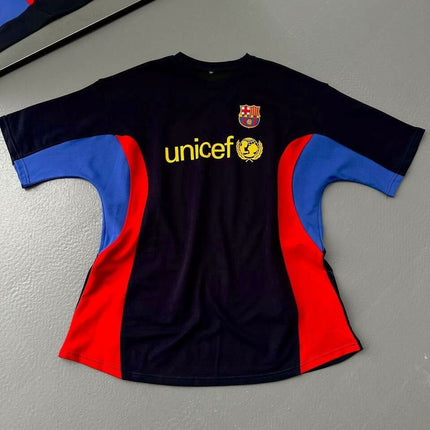 Barcelona Logo Oversized T-shirt with Iconic Detail