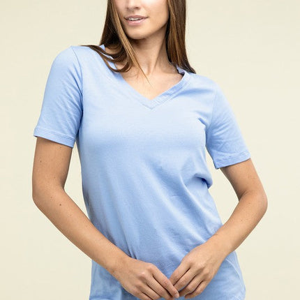 Cotton V-Neck Short Sleeve T-Shirts
