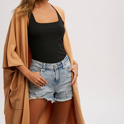 Soft Yarn 3/4 Sleeve oversized cardigan