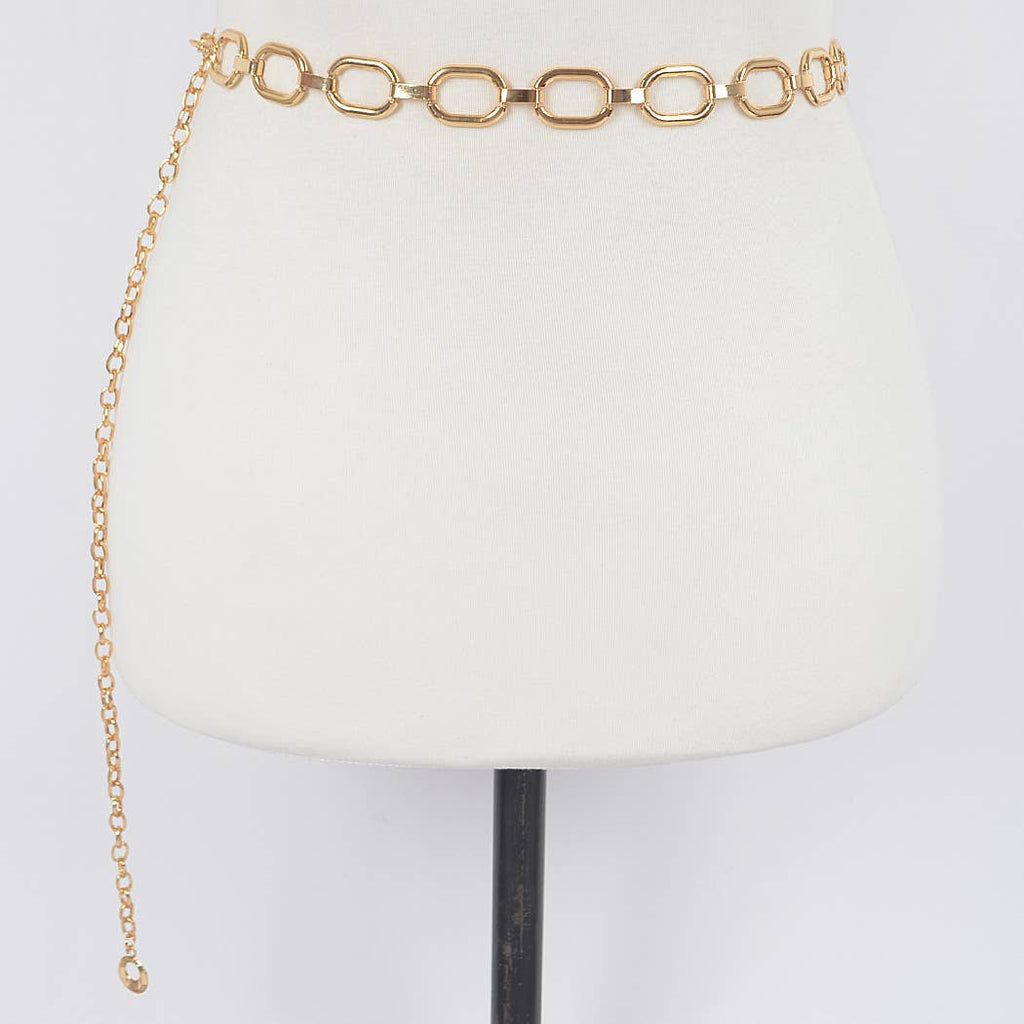 Hammered Ring Chain Belt