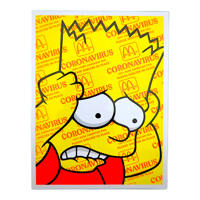Ben Frost Bart On Coronavirus (Medium) Sticker