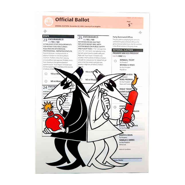 Ben Frost "Spy vs. Spy" Postcard