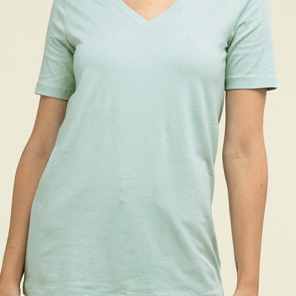 Cotton V-Neck Short Sleeve T-Shirts