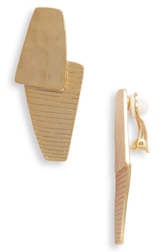 Clip On Overlapped Earring