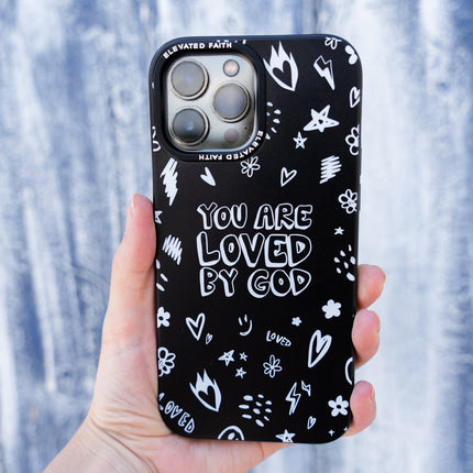 Black You Are Loved By God Phone Case