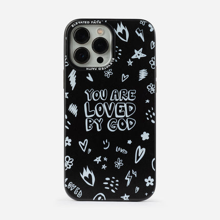 Black You Are Loved By God Phone Case