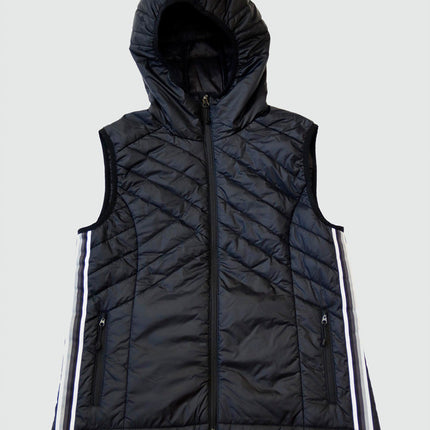 Powerstripe Eco-Friendly Down Hooded Vest