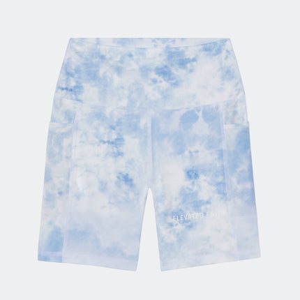 Blue Tie-Dye Biker Short